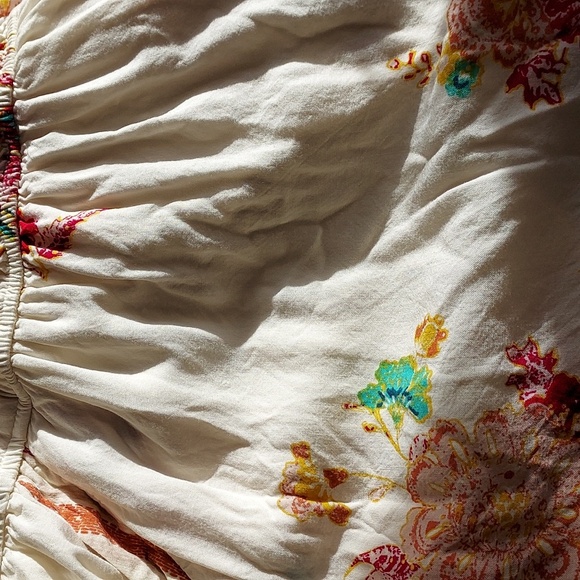 Ready for Summer Strappy Floral Cream Dress With Pockets Size Large - Picture 9 of 12